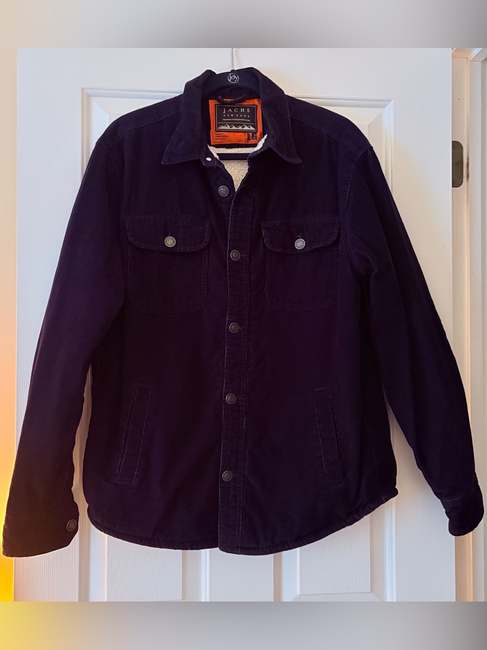 Jachs Navy Blue Sherpa-Lined Jean Jacket